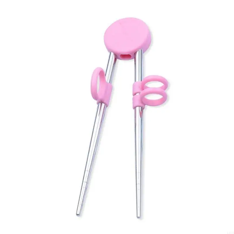 L43A Kids Children Training Chopsticks Learning Sticks Helper Reusable Tableware