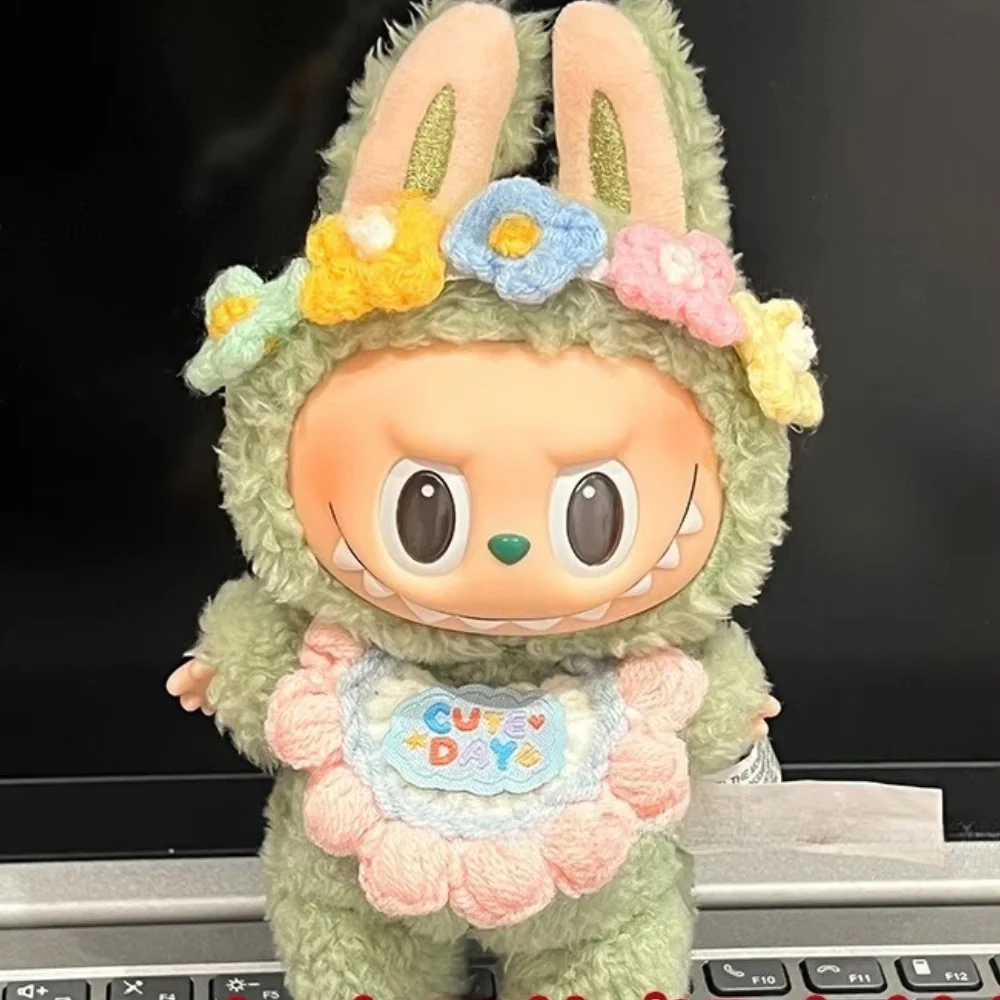 Ropa Labubu 15/17cm accesorios para muñecas Ropa de punto conjunto de sombrero accesorios de Ropa