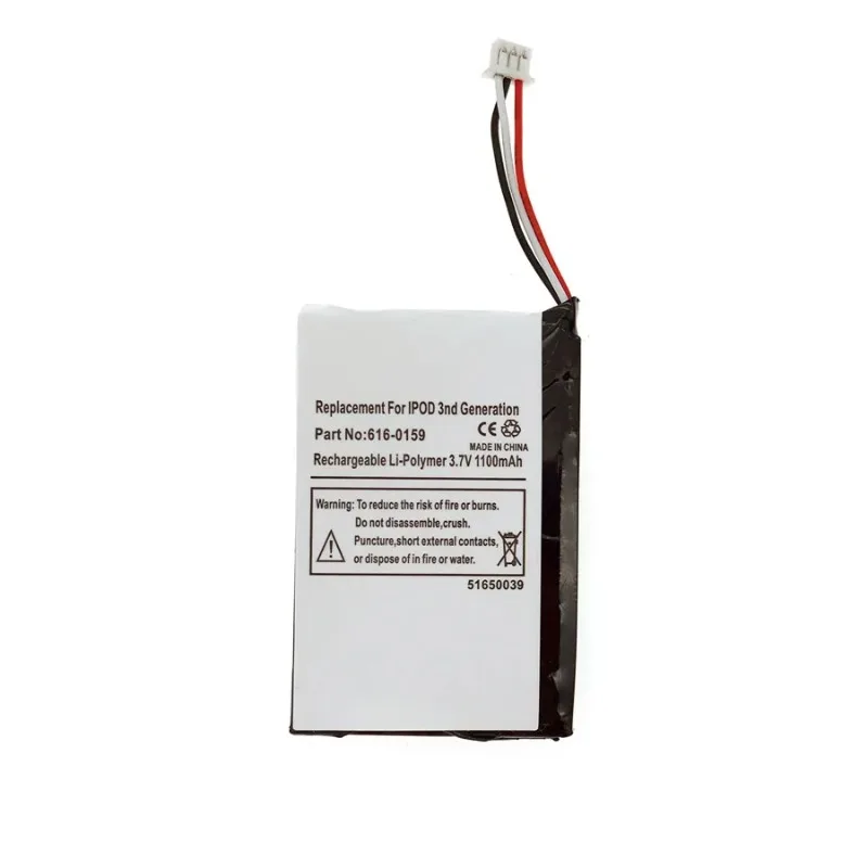 1000mAh Li-ion Battery Replacement 616-0206 for IPod Photo IPod Fourth Generation Mobile Phone Batteries MP3 Battery
