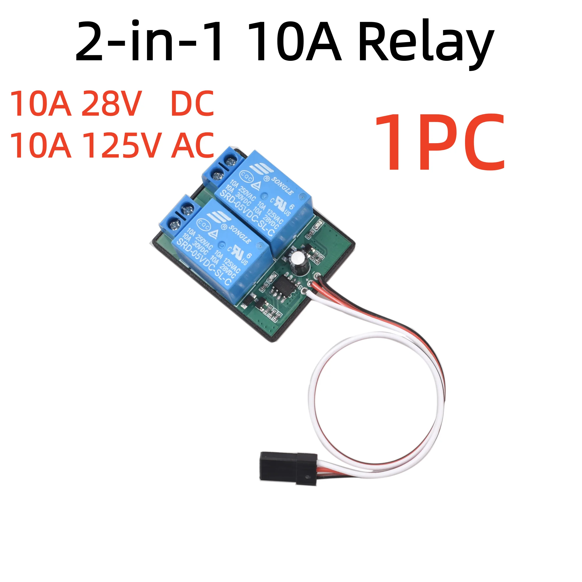 Image of 10A Relais 2-in-1 Elektronischer Schalter Einkanal-PWM-Schaltmodul für RC LED Auto Boot Motorsteuerung