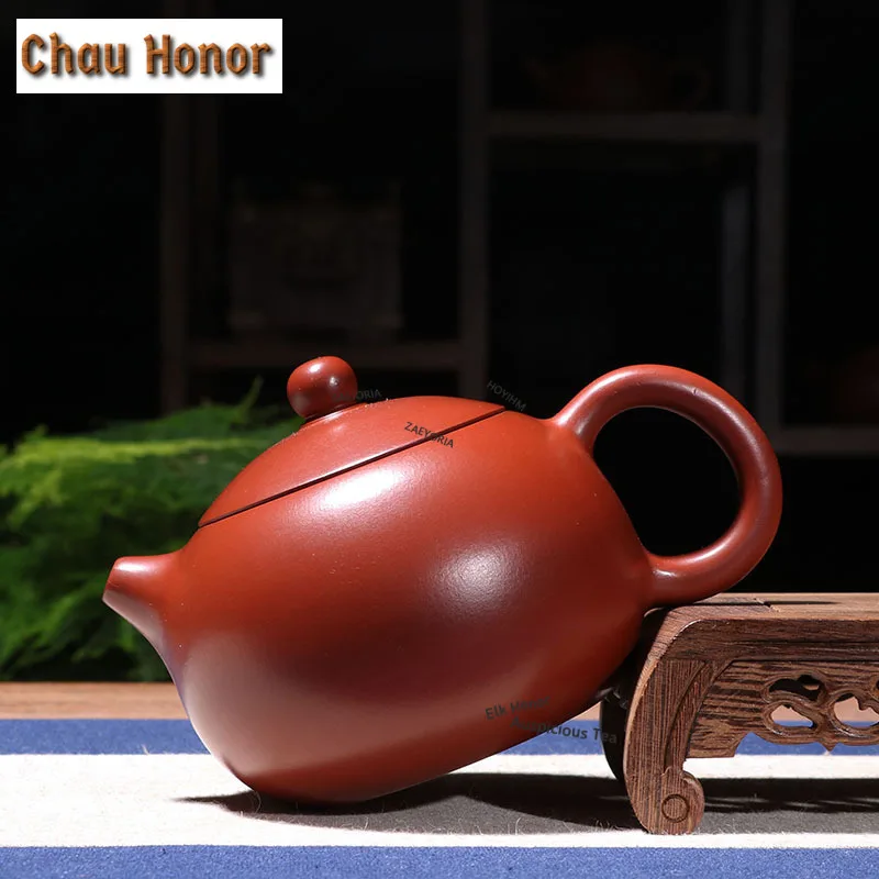 

340ml Elegant Yixing Purple Clay Teapots Handmade Xishi Pot Raw Ore Dahongpao Mud Tea Maker Kettle Chinese Zisha Tea Set Gift