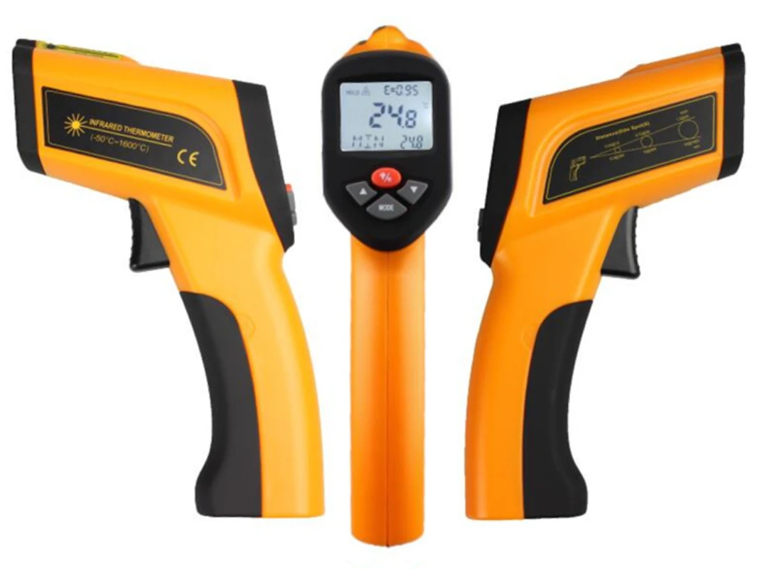 

0.1resolution -50~1600 Celsius Degree Range High Temperature Digital Infrared Thermometer