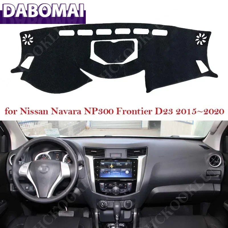 

Sunshade Cape Cushion Car Accessories Dashboard Cover Dash Board Mat Carpet Pad for Nissan Navara NP300 Frontier D23 2015 ~ 2021
