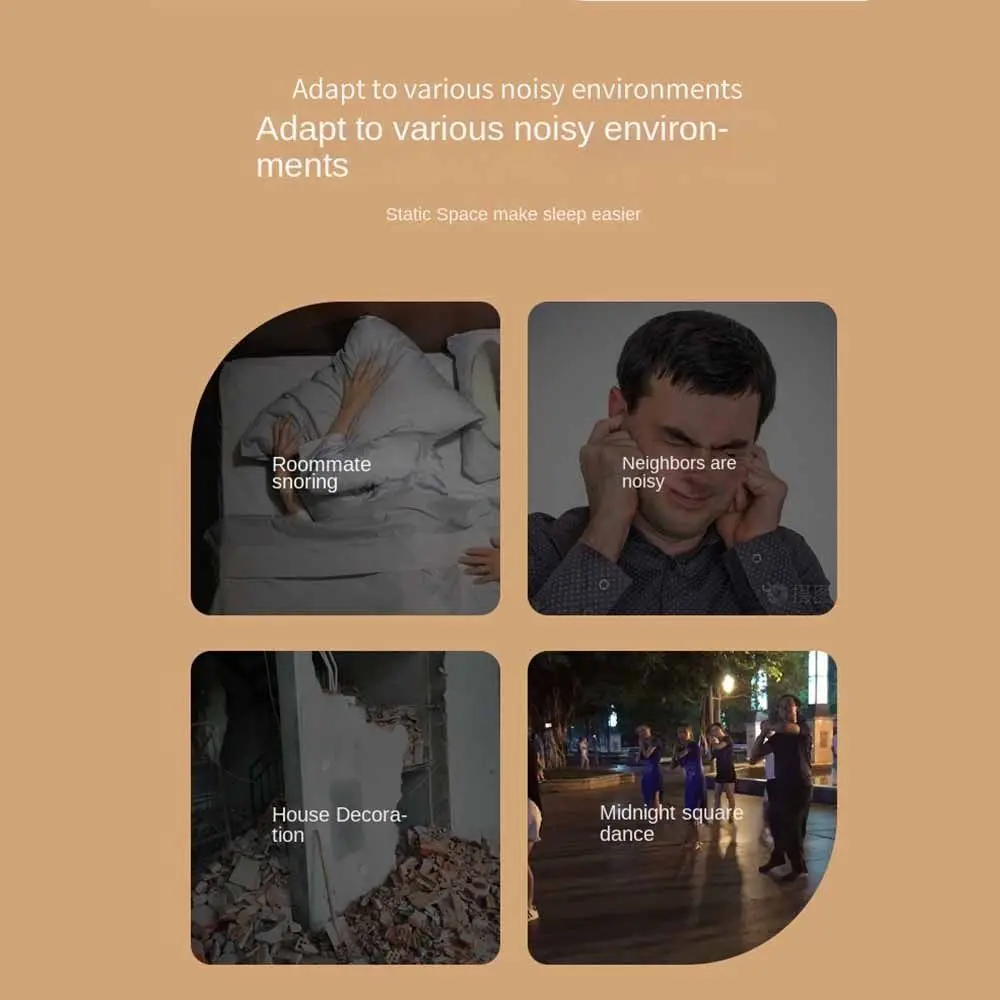 With Ear Muffs Soundproof Earmuffs Ear Defenders Hearing Protection Sleep Mask Blackout Noise Reduction Soundproof