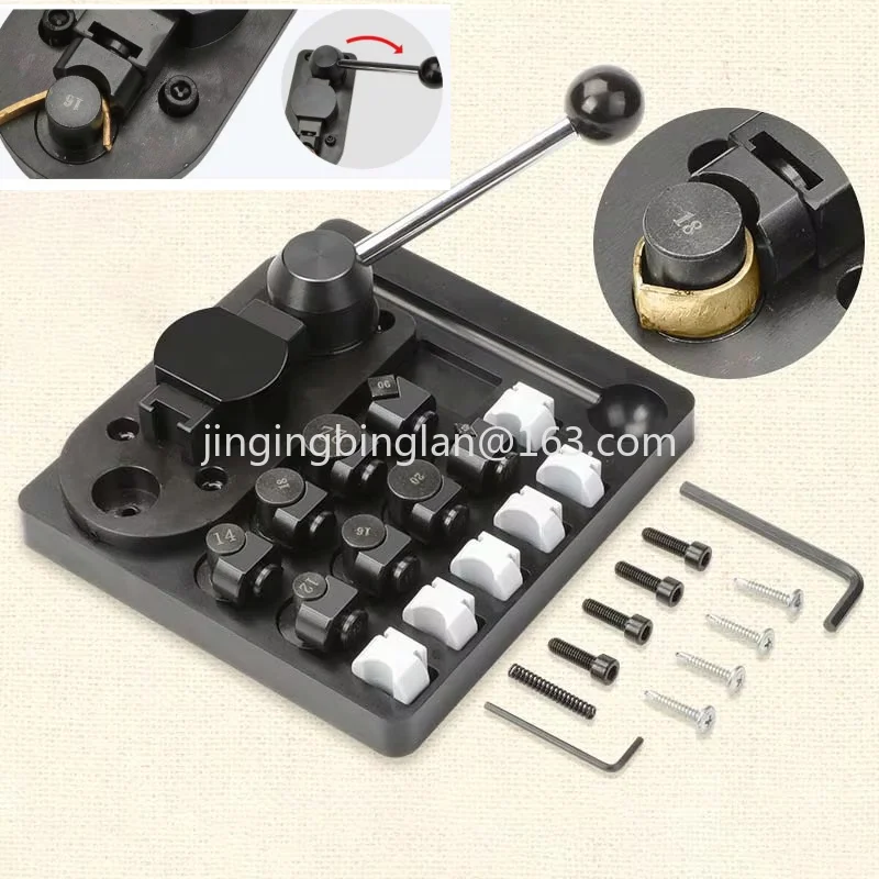 27 types of precision size control gold aluminum bar jewelry tools and equipment for the third-generation 45-degree ring bending
