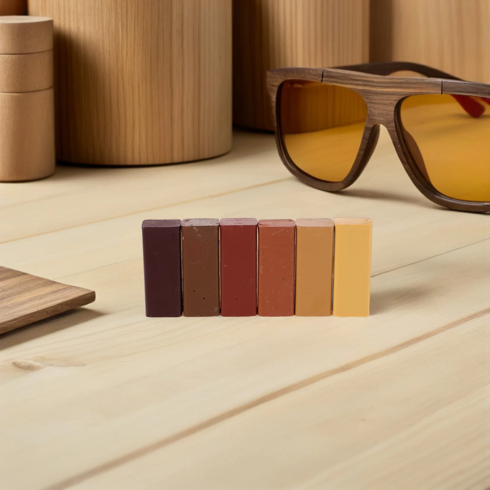 6 قطعة إصلاح الأثاث الشمع العصي حشو الخشب للخدوش تكنولوجيا الحرارة المحمولة اللمس حتى أداة لطاولات الأرضيات الخشبية #3