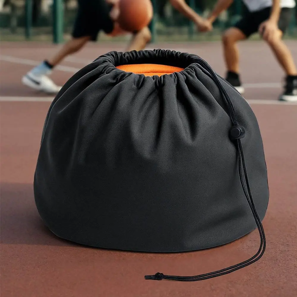 สีทึบบาสเกตบอล Tote กระเป๋าขนาดใหญ่ความจุไหล่เดี่ยวบาสเกตบอล Drawstring กระเป๋าปรับน้ําหนักเบา
