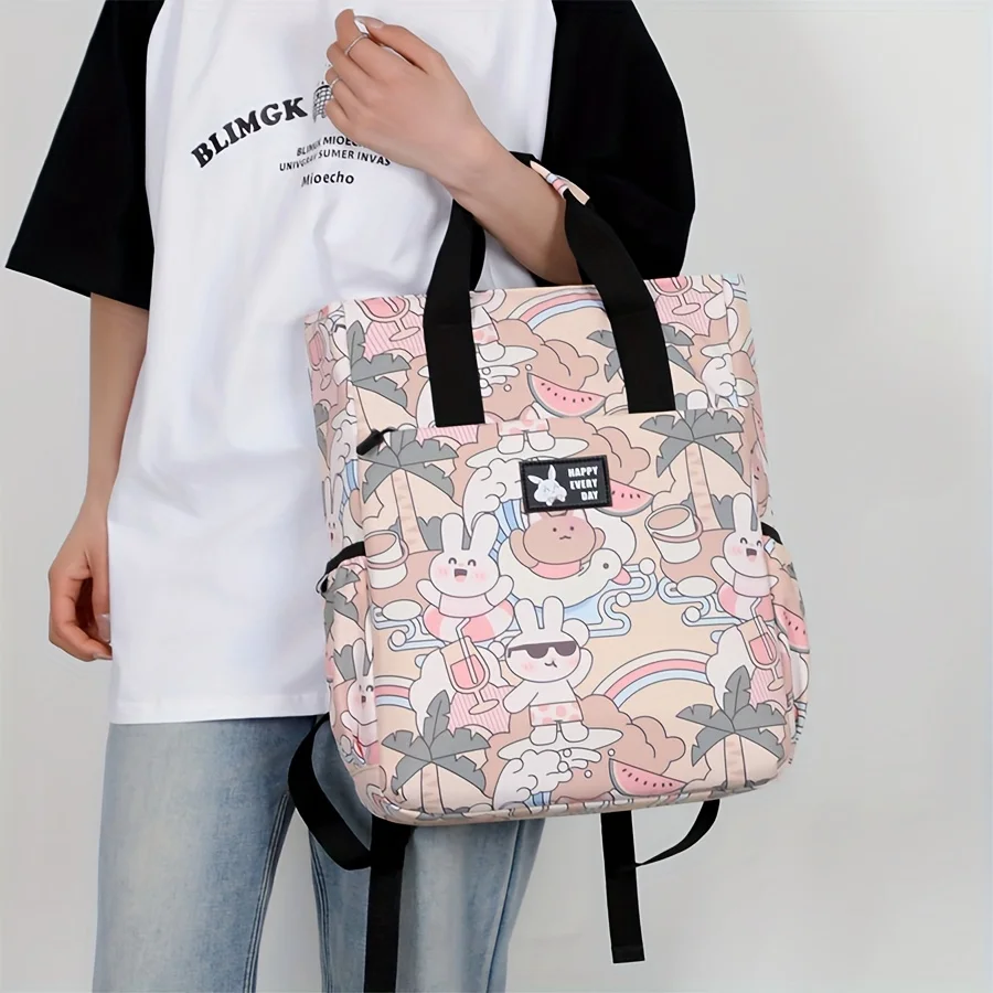 15.6 Inch Business Cartoon Backpack, Conference Travel Bag, Student Schoolbag, Multifunctional Laptop Bag, Backpacks