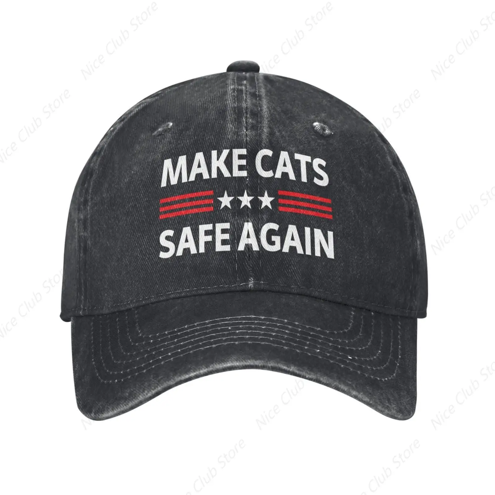 Make Cats Safe Again Debate 2024 Election Hats Classic Fashion Hats Adjustable Cap for Men Women