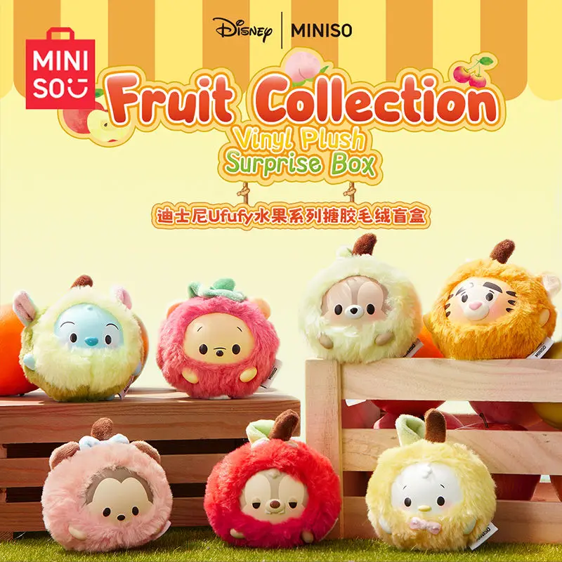 

Подлинная MINISO Disney Ufufy Fruit Series, виниловая плюшевая коробка-сюрприз, мультяшная милая периферийная игрушка, модель, орнамент, игрушка, подарок на день рождения