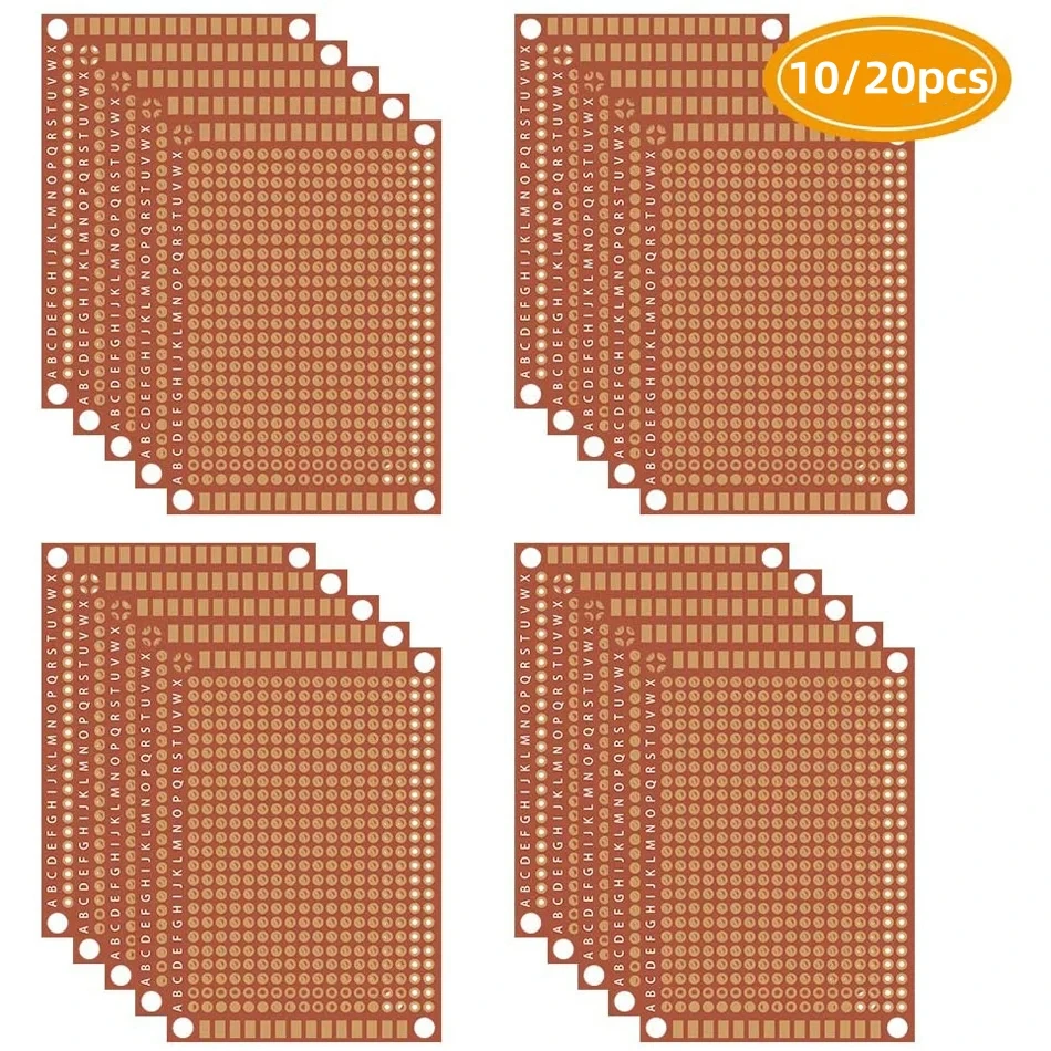 10/20 Pcs Copper Perfboard Paper Composite PCB Boards 5 cm x 7 cm Universal Breadboard Single Sided Printed Circuit Board