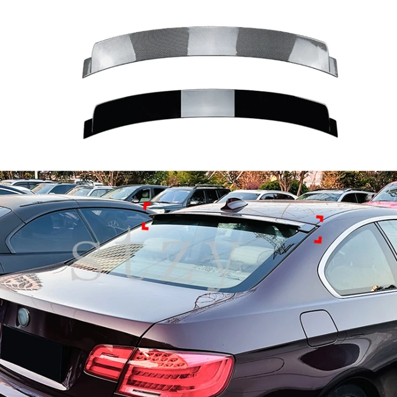 

For BMW E92 Series 2 Door Coupe E92 M3 ABS Black / REAL CARBON FIBER Roof Spoiler 2005 - 2012