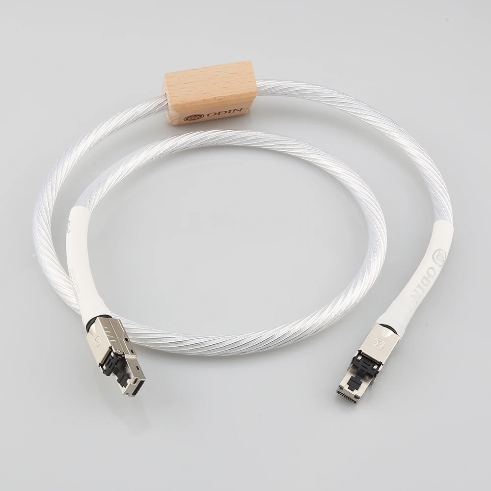 Nordost ODIN Cabo Ethernet, Rede Patch Cable, alta pureza banhado a prata Condutor, Cat8 Velocidade Lan Cabo, RJ45