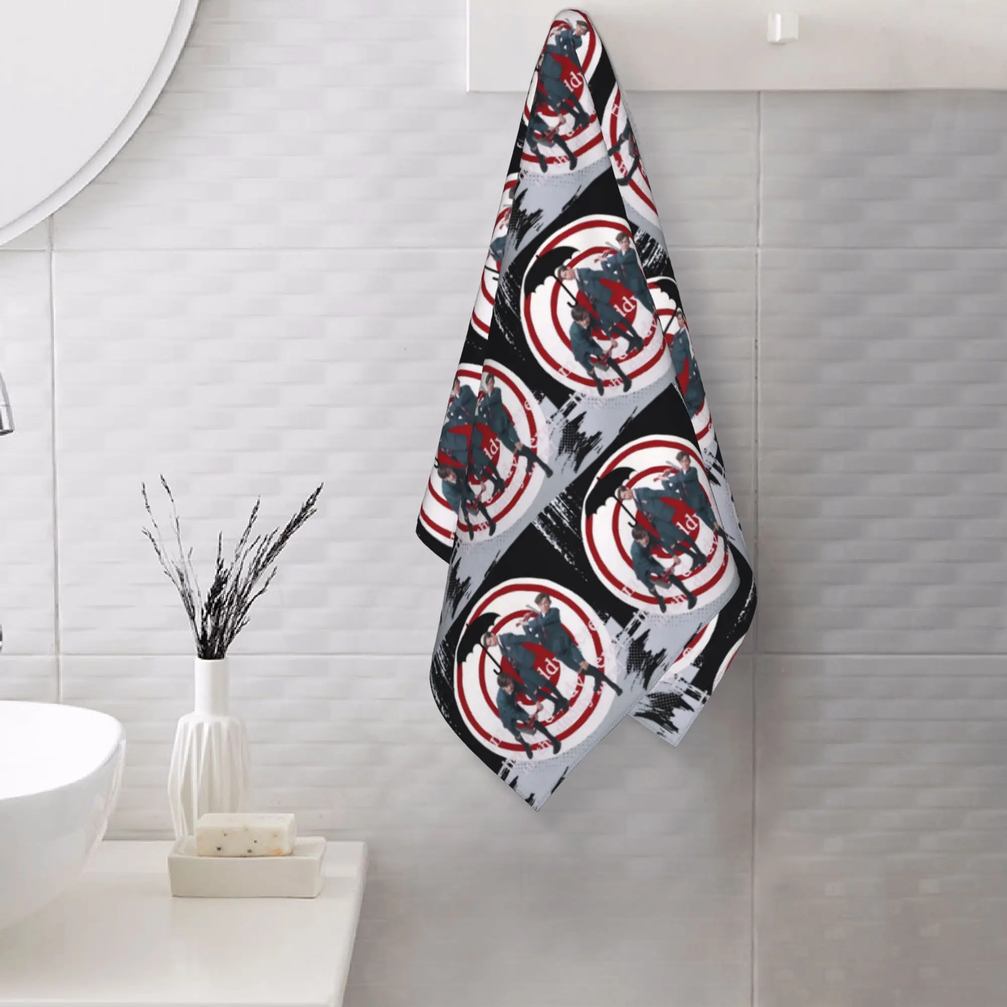 Custom Number 5 The Umbrella Academy Im the Daddy Here! Soft Face Towel Quick Dry Pool Bath Cotton Towels Absorbent Quick