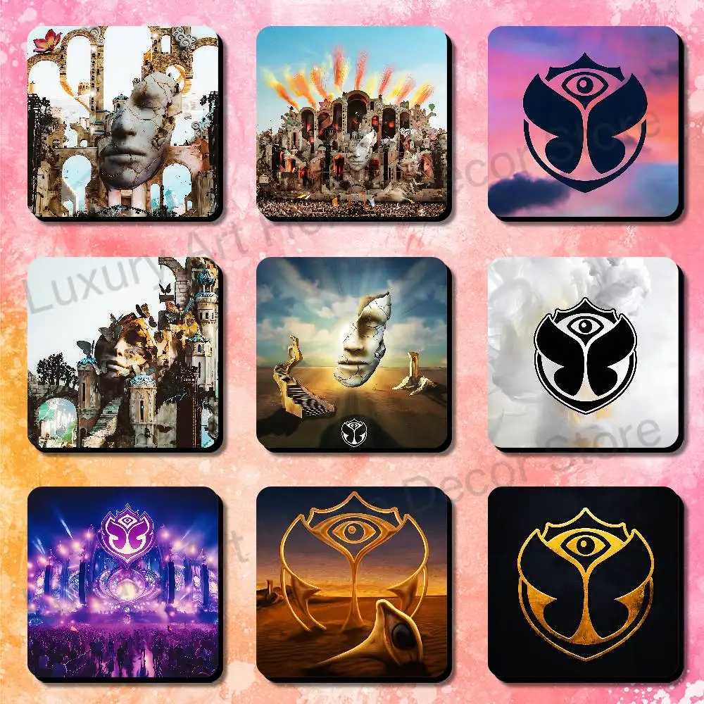 T-Tomorrowlands Soft Magnetic Refrigerator Magnets Dimensions 75x75mm Personality Decorations Creative Gifts
