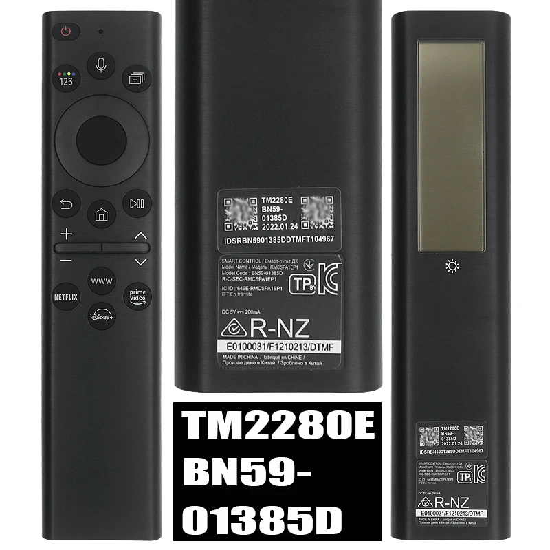 TM2280E TM2360E BN59-01391A 01357C/E/J 01385B/D 01432E/J Solar Remote Control for Samsung TVs 2021 2023 4/8K Neo QLED HDR