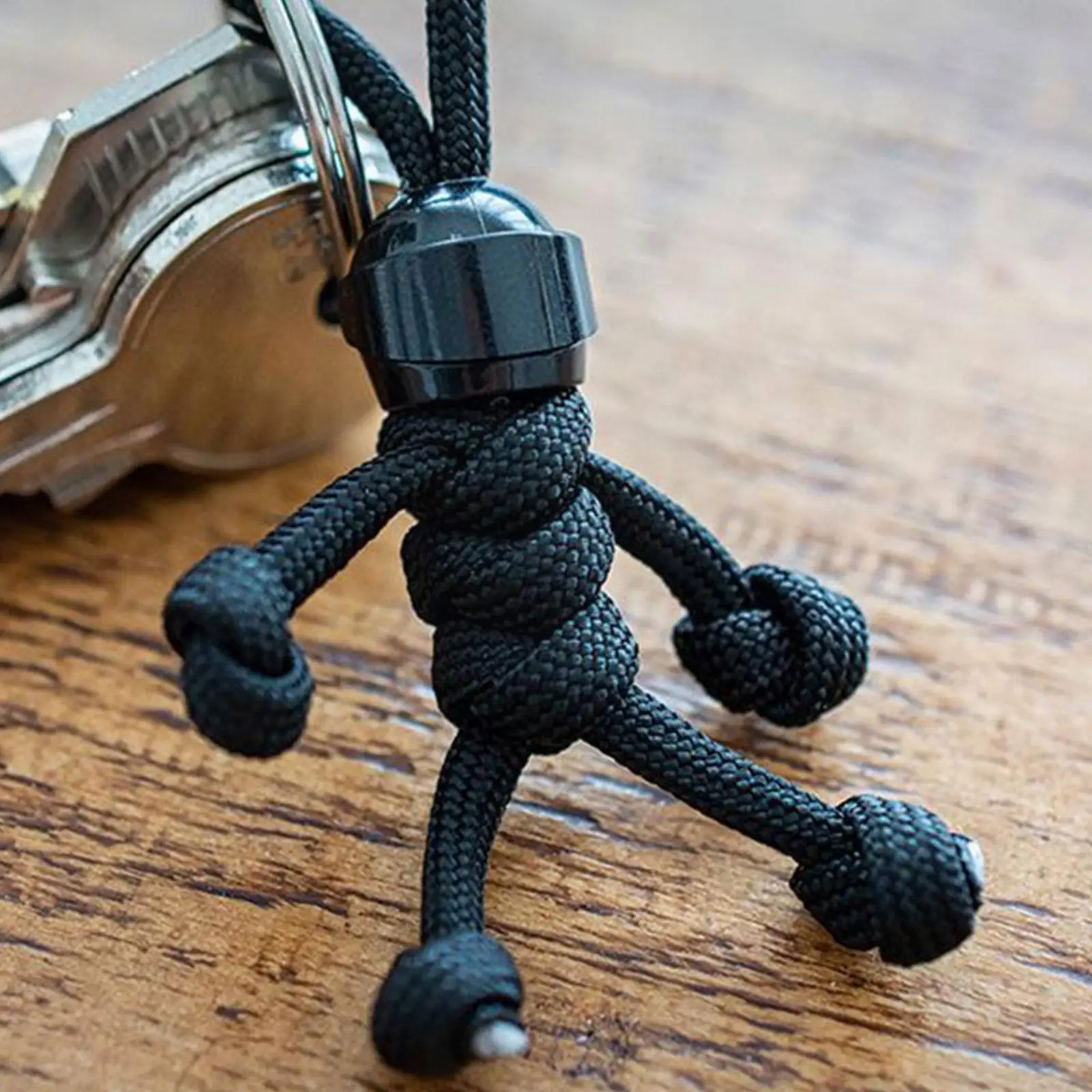 2pcs Handmade Building Block Keychain Biker Helmet Pendant Bag Rope Braided Keychain Paracord Backpack Hanging Buddy Pendan