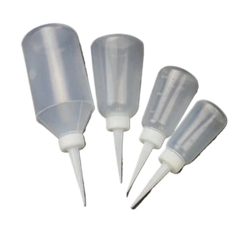 100-500ml PU Material Industrial Squeeze Bottles with Pointed Nozzle Glue Oil Dispensing Bottles