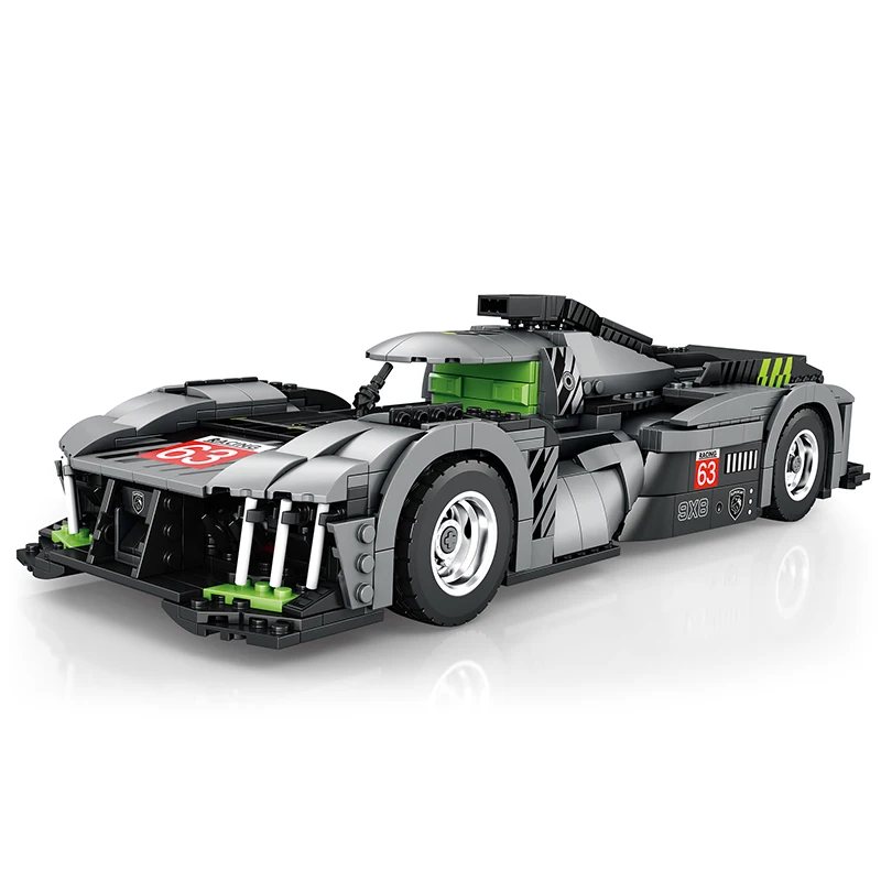 Blocos de construção de carros esportivos para crianças, High Tech Supercar Model, Tijolos de veículos, Toy Gift Set para meninos, Técnico 9X8, MOC 11031, 1:12