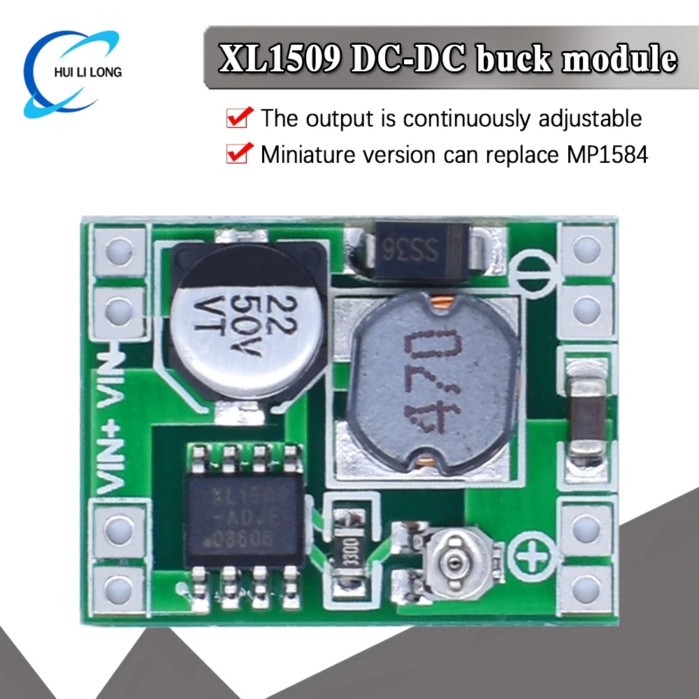 xl1509-Ультра-маленький-понижающий-модуль-питания-постоянного-тока-2А-регулируемый-для-arduino-стартовый-комплект-«сделай-сам»-совместимый-с-lm2596s-xm1584