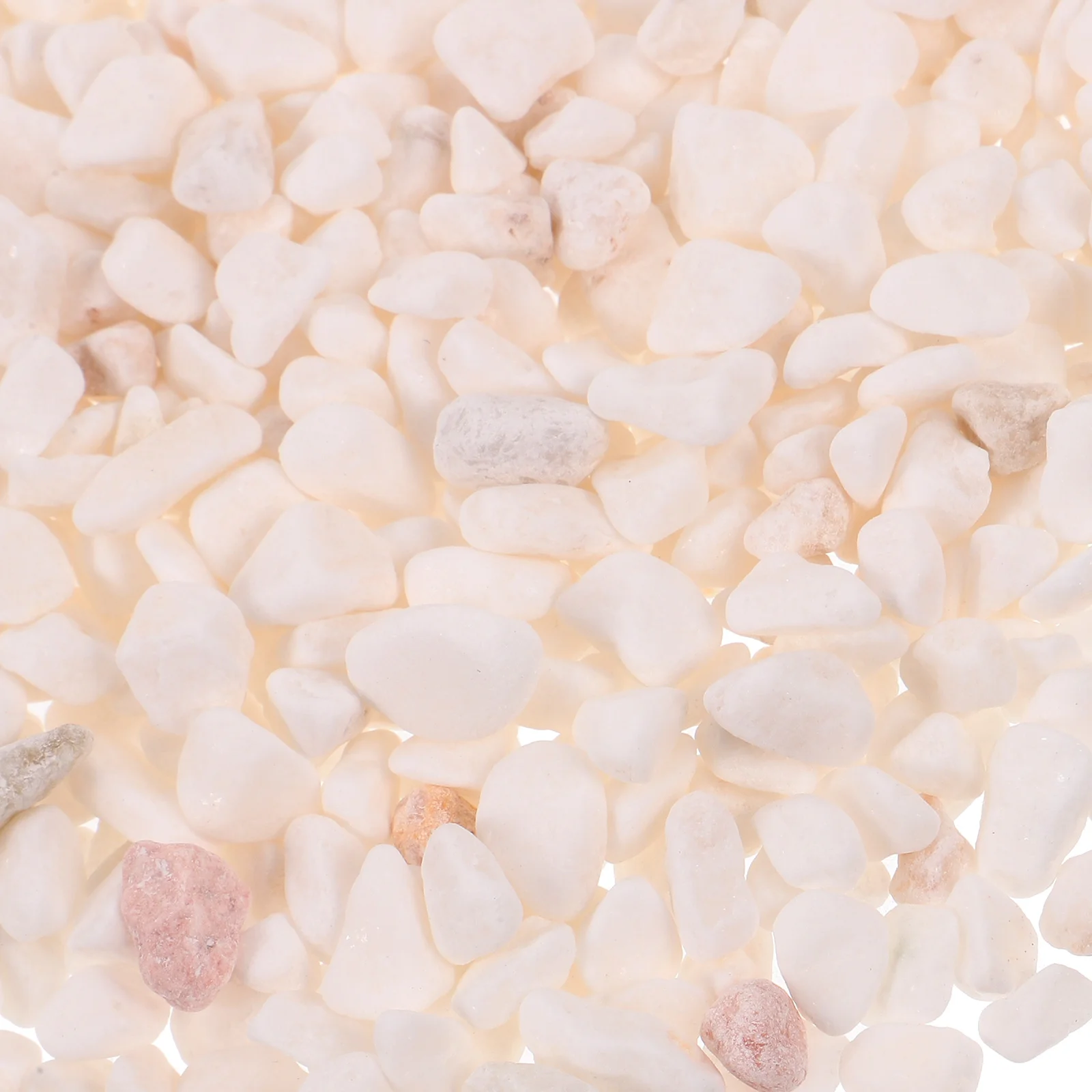 

1 Bag White Aquarium Stones Decorative Fish Tank Gravel Polished Natural Rocks For Garden Flowerpot Turtle Tank Lawn Vase