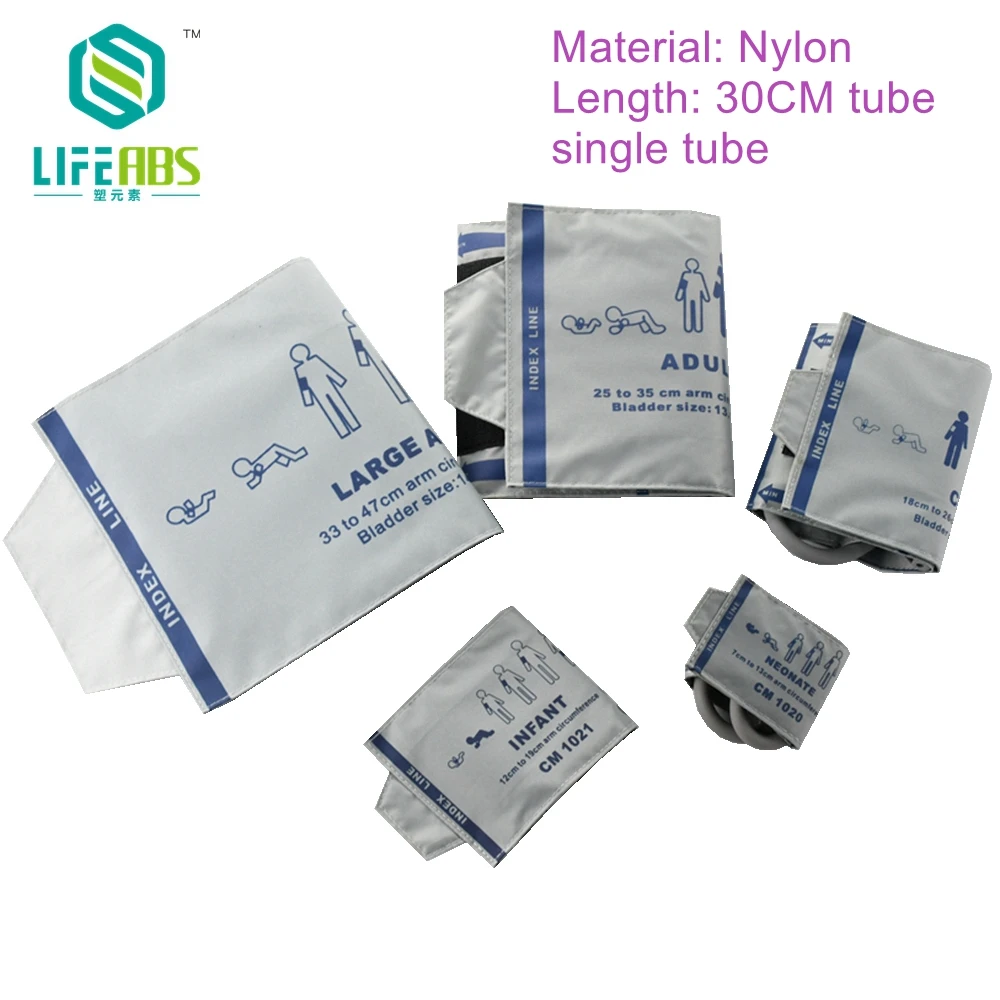 All Size Blood Pressure Cuffs Nibp Blood Pressure Cuff Single Tube Nylon Arm Cuffs for Min*dr*ay Mec1000 Patient Monitor