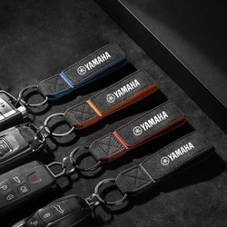 Leather Motorcycle Remote Key Chain Keychain Holder For Yamaha R1 R3 R25 Mt-09 Mt07 Fazer Fz6 Xj6 R15 Auto Keyring Accessories