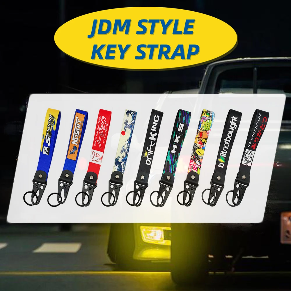 

Keychains for Car Plastic Nylon Keychain Accessories Jdm Car Tuning Racing Style Keyring Gift Multiple Style Choices Car Gadget