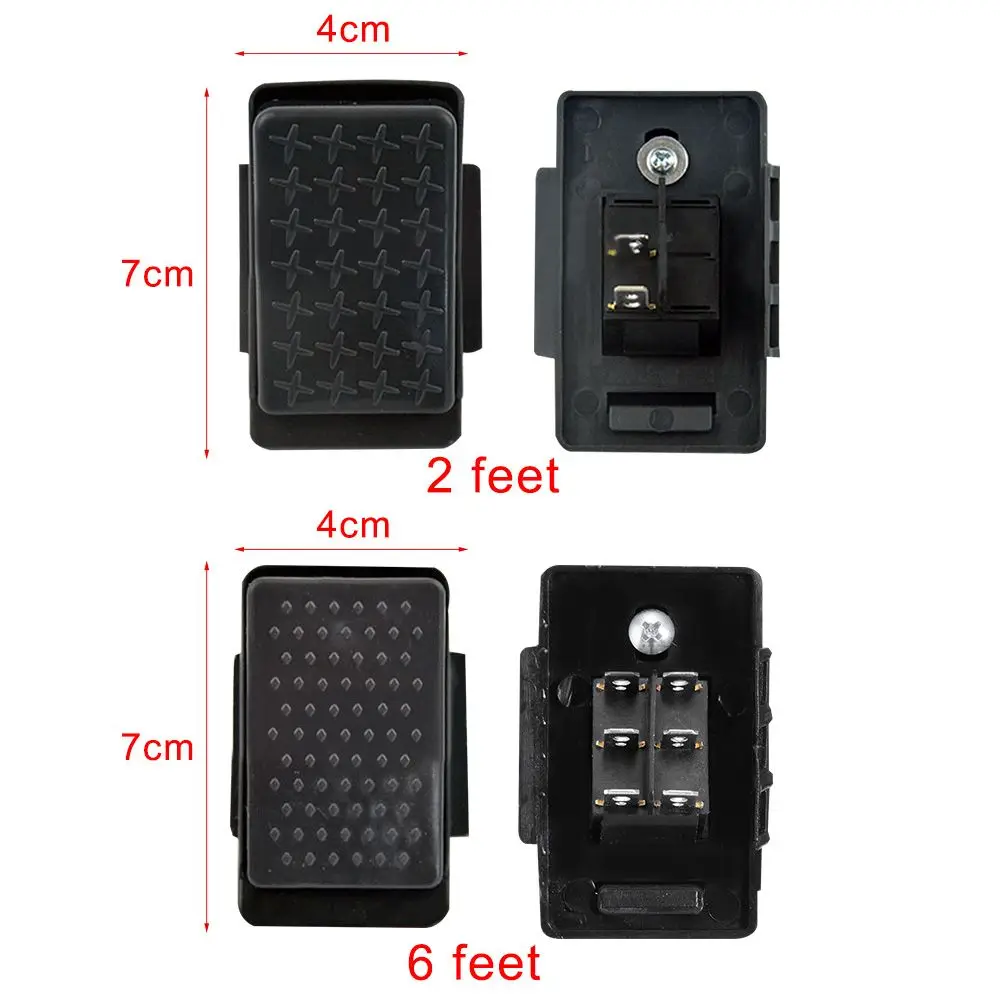 2 STUKS Duurzaam Elektrisch Speelgoedauto Vervangingspedaal Automatische Reset Schakelaar Voetpedaal Kinderen Speelgoedauto Reset-Controle Schakelaar