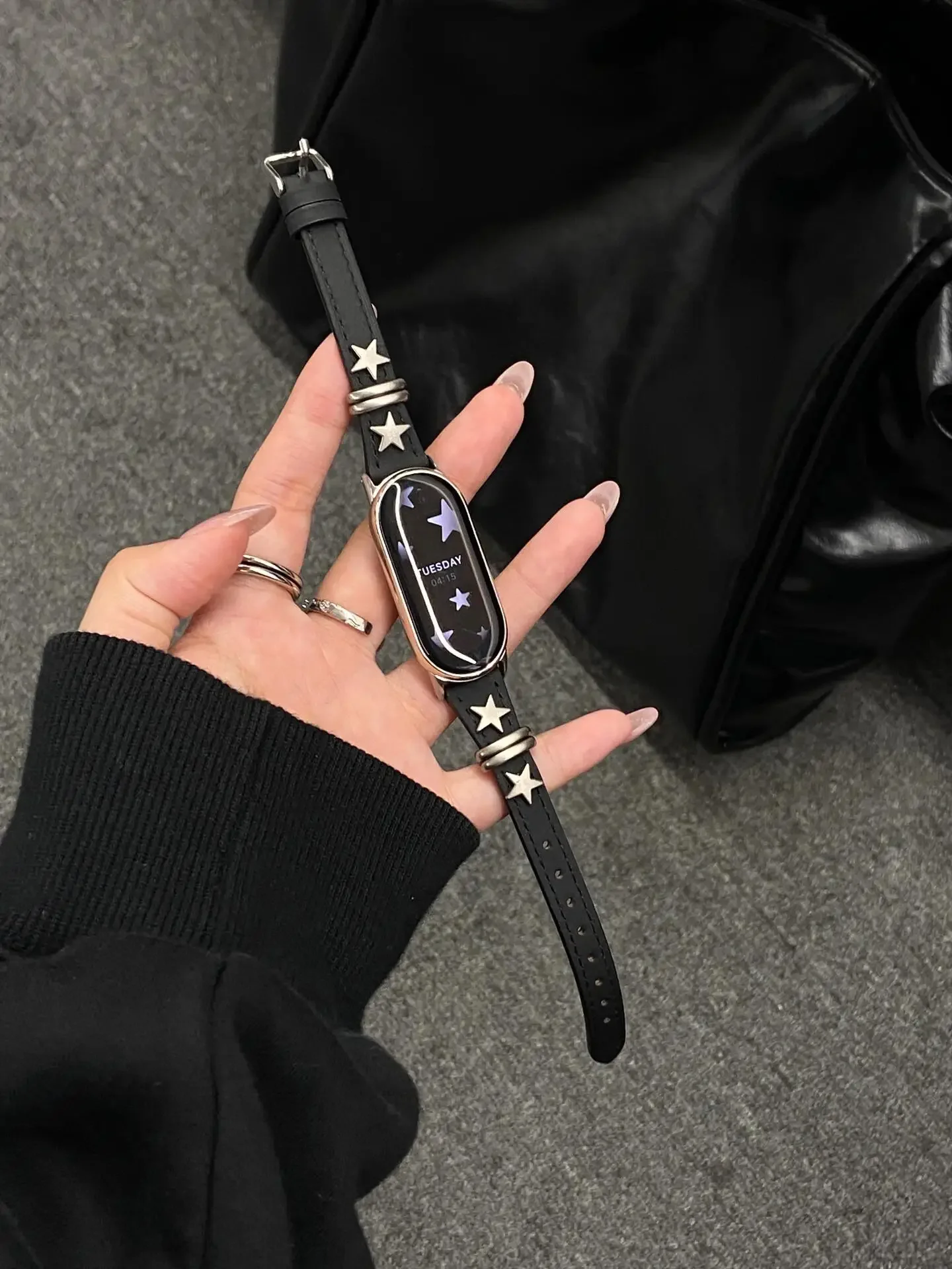 

Nice leather loop For Xiaomi Band 9/8/NFC Xiaomi 10 strap