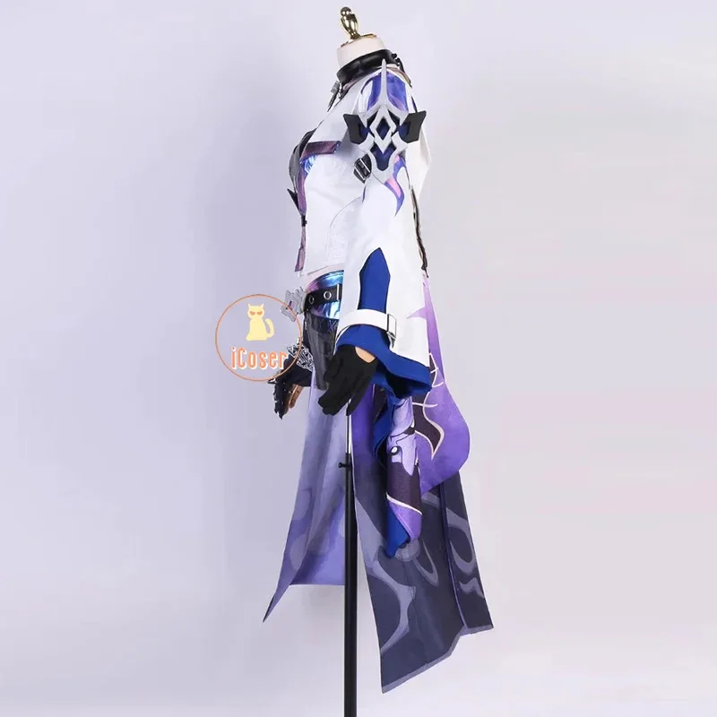 

25COSiCoser Acheron Cosplay Costume Wig Dress Honkai Star Rail Uniform Earrings Leggings Galaxy Rangers Halloween Party Women Pr
