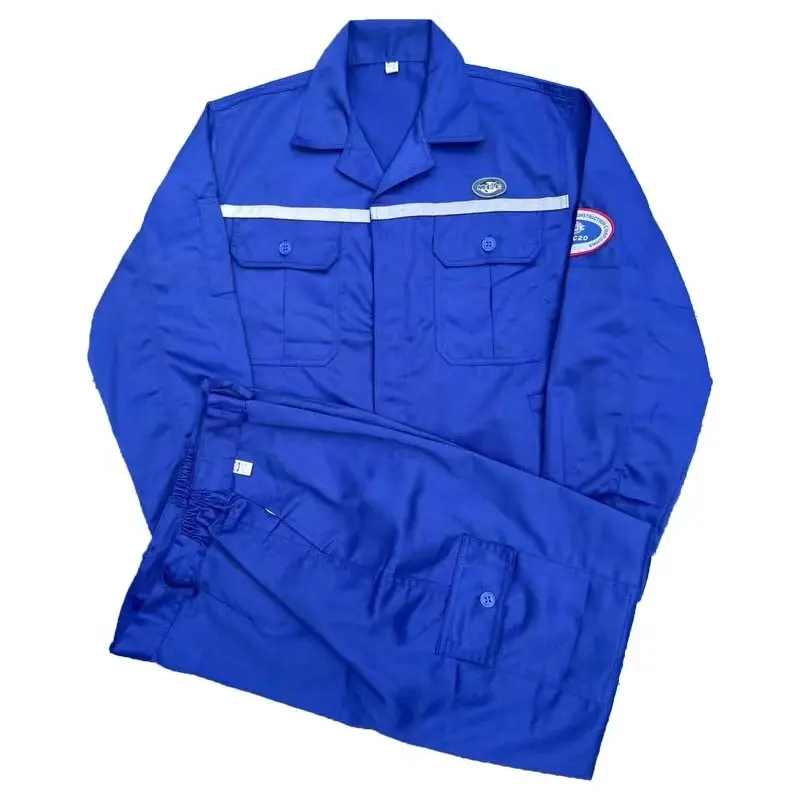 

Worn-resistant Workwear Suit Set Sewage Not Easy to Wear out And Not Easy to Fade Breathable Can Embroider Text Cotton Blend ...