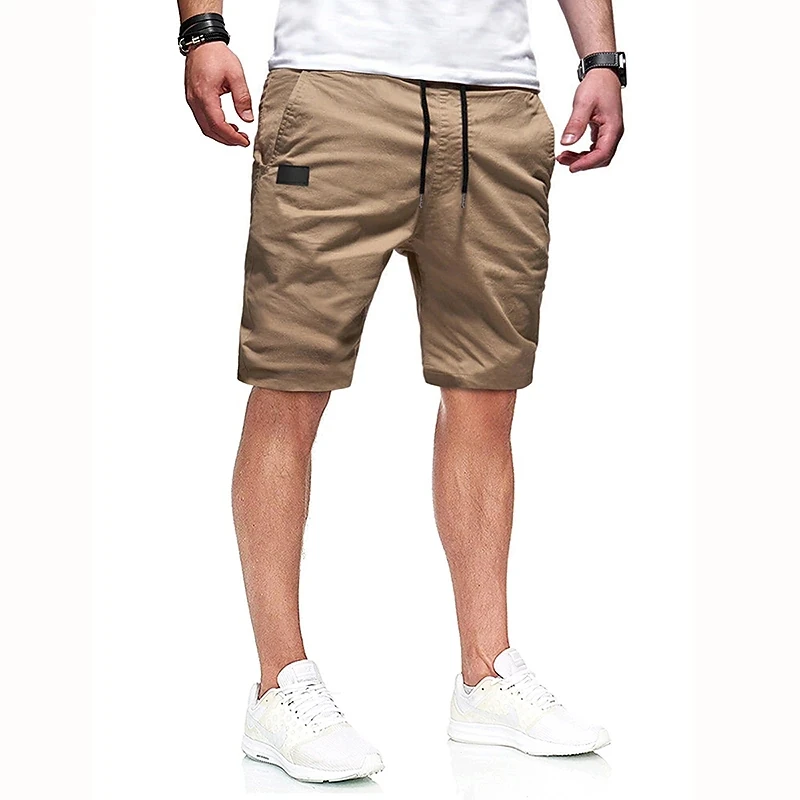 Shorts hip hop décontractés en coton pour hommes, capris d'été, shorts de sport de course, pantalons de rue, pantalons à jambe droite, haute qualité, nouvelle mode