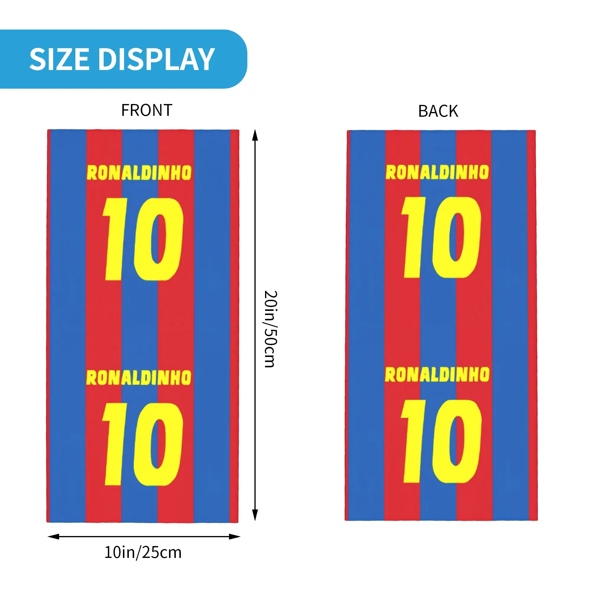 Custom Soccer Brazilian Footballer Stars s  Neck Gaiter Men Women UV Face Shield Winter  Bandana Scarf for Hiking