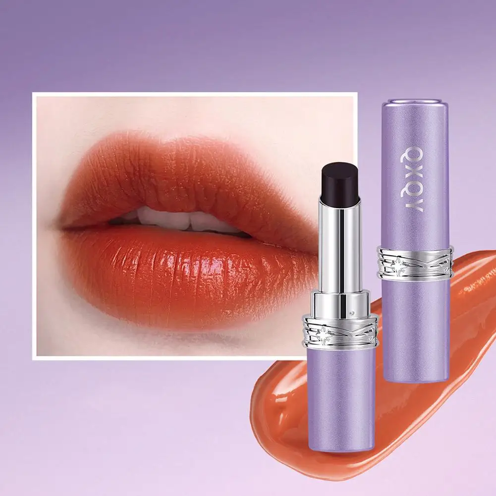 أحمر شفاه مخملي غير لامع داكن ماجيك ملمع حساس لدرجة الحرارة يدوم طويلاً ملمع شفاه متغير اللون جوهر تغذي L1V1