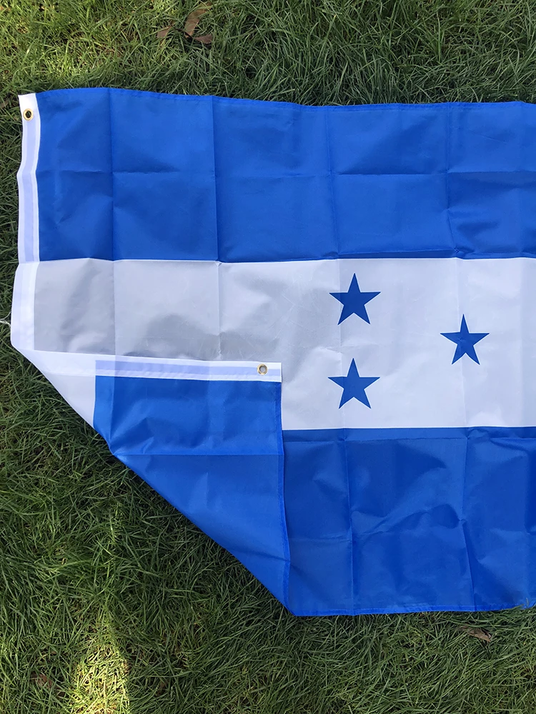 Bandera de Honduras bandera de Honduras 90X150cm poliéster de alta calidad colgando HND HN bandera de Honduras