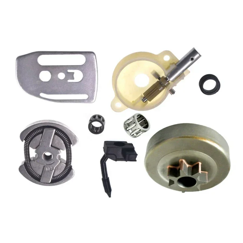 Imagem -02 - Kit de Tambor de Embreagem de Engrenagem Lubrificador de Bomba de Óleo de Engrenagem sem Fim para Husqvarna 41 136 137 142 141 Peças de Ferramentas Elétricas de Jardim de Substituição de Motosserra