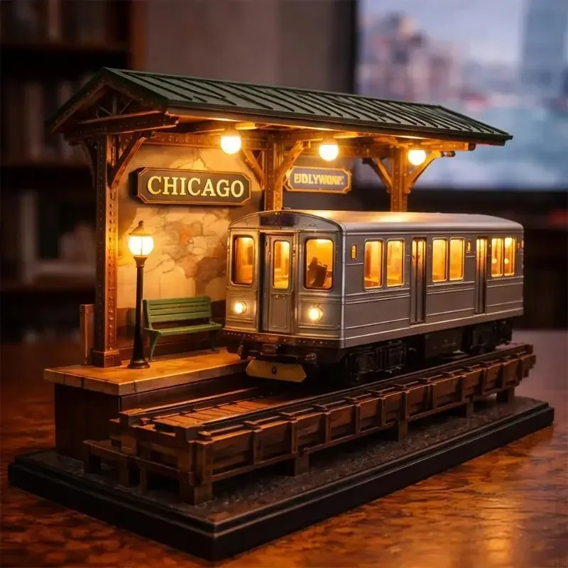 Frisco Cables Car Lamp Train Table Lamp Decorative Desk Lamp Night Lights Ornament for Home Bedroom Living Room Decors Y5GB