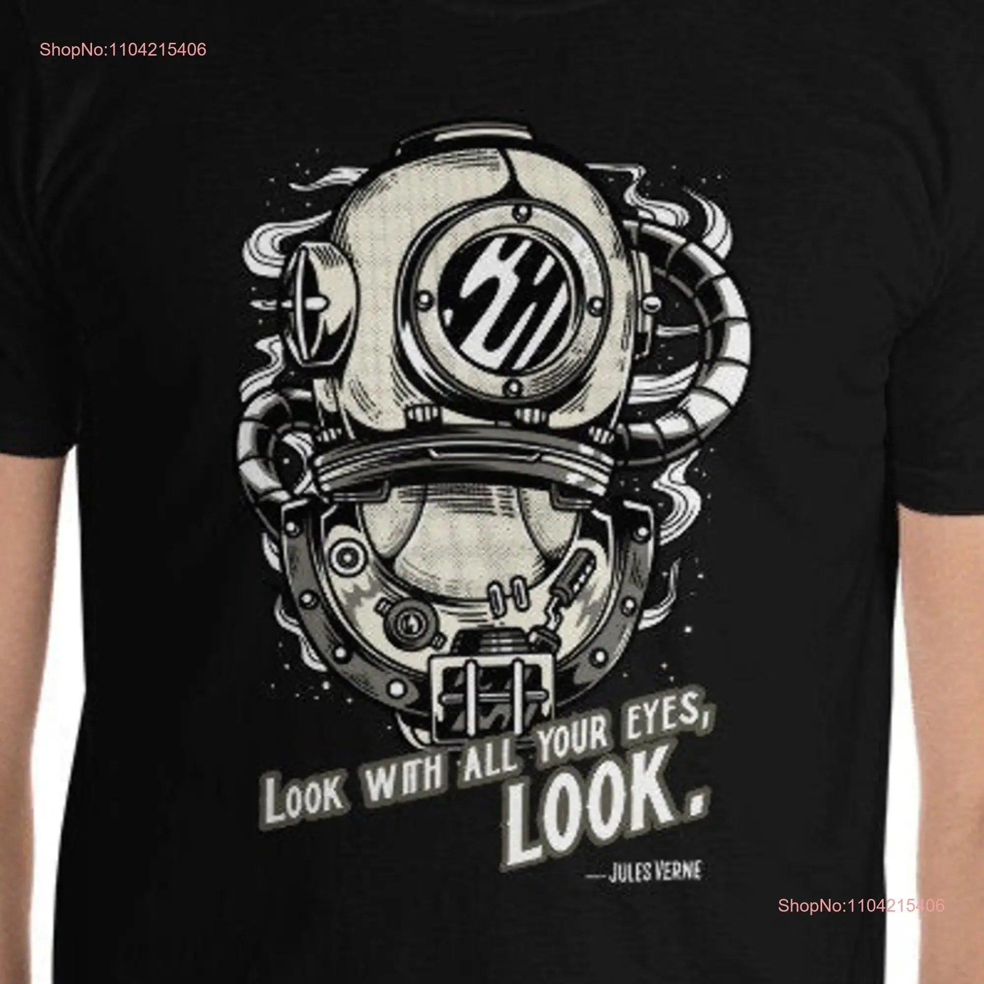 

Футболка Deep Sea Diver Jules Vern Цитата Стимпанк Научная фантастика Винтаж Стивен Кинг HP Лавкрафт Книга Научная фантастика винтажная стираная