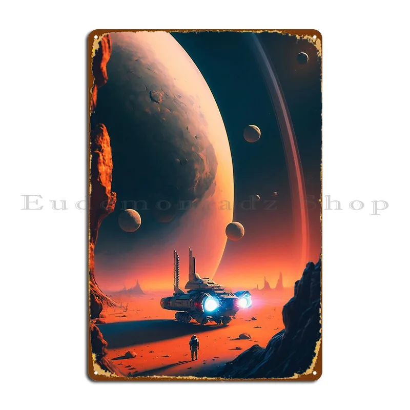 Solaris Rhapsody Space Art Metal Plaque Vintage Wall Mural Character Kitchen Create Tin Sign Poster