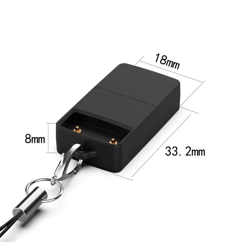 Universal Black Mini Portable USB Battery Charger Connection Charging Port for Juul 1/2 Vape Electronic Cigarette Kit Tools