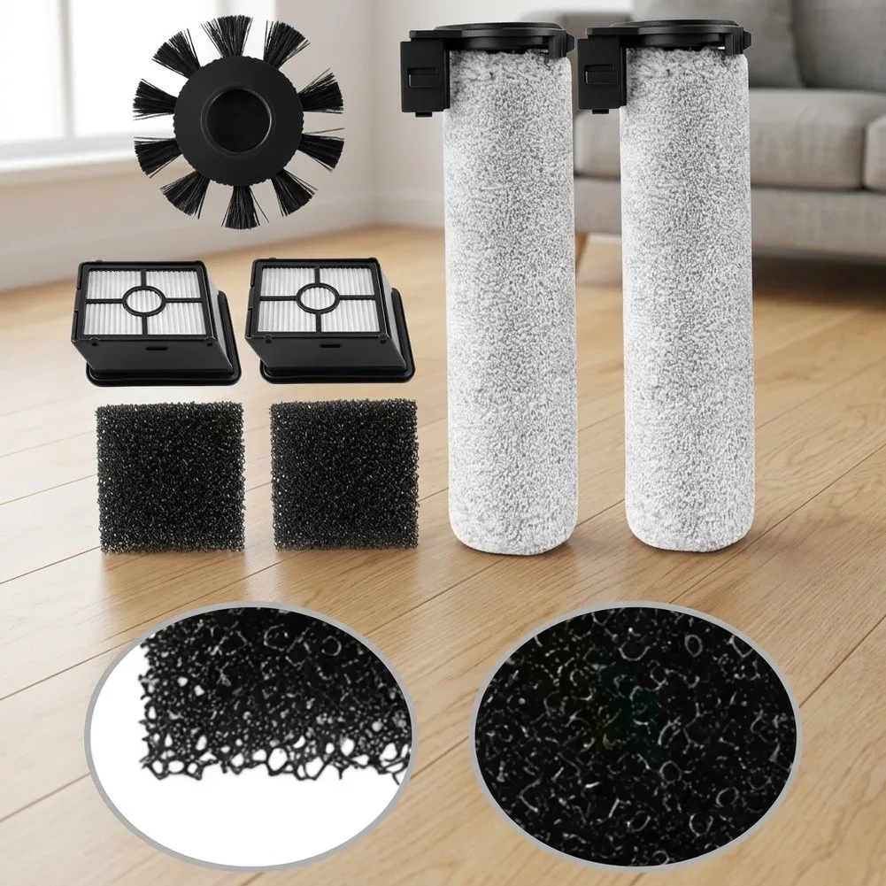 Roller Brush Set Vacuum Cleaner Kit For Home Daily Cleaning Filter Paper Included Easy Installation Design For X-Clean 2