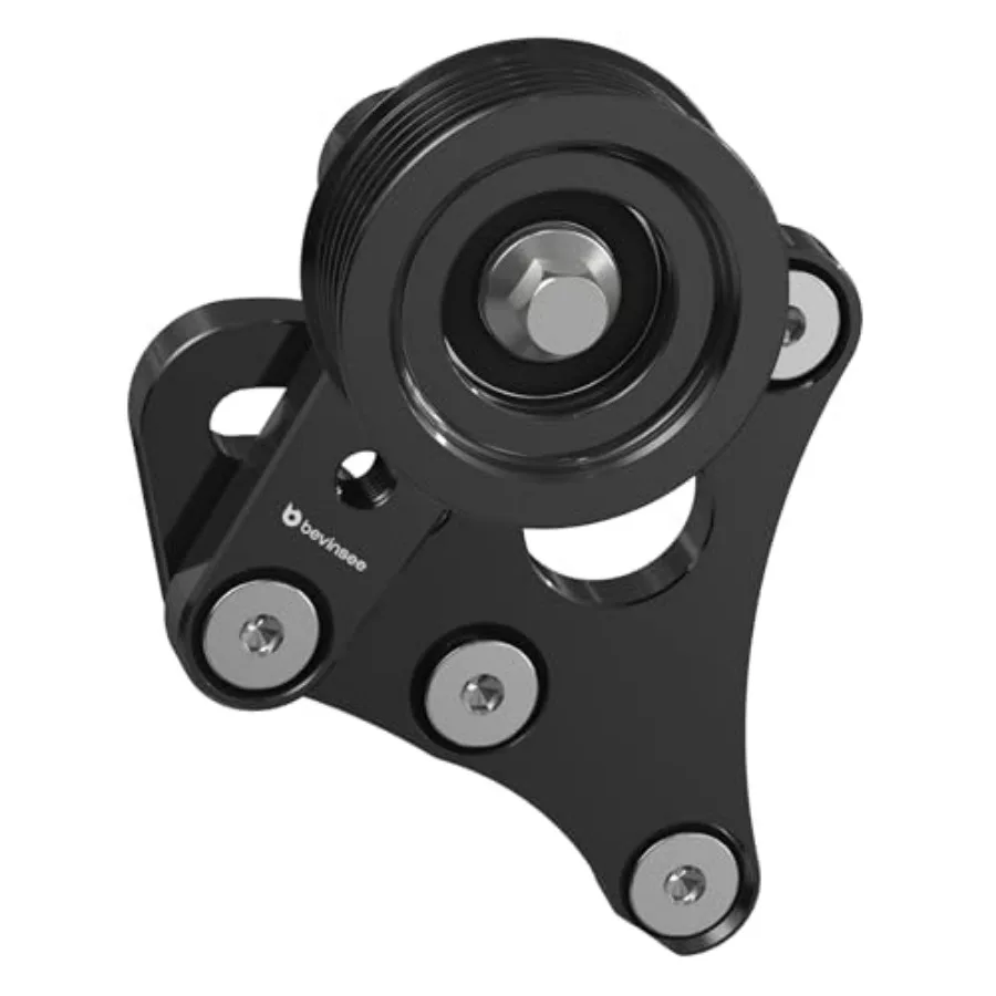 

LS Truck Manual Belt Tensioner with Pulley for LSX 4.8L 5.3L 6.0L 6.2L LQ4 LQ9 L92 L99 L33 LR4 Compatible with Chevrolet Silver