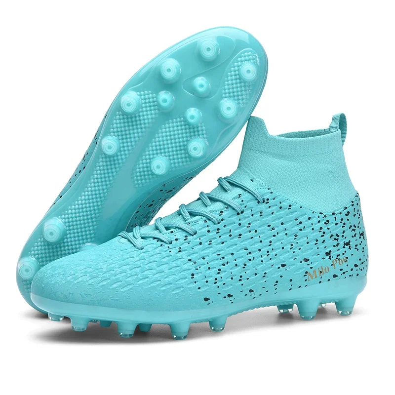 

Soccer Shoes for Men with Long Spikes and Ankle Boots High-quality Ideal for Autumn and Spring Football Matches