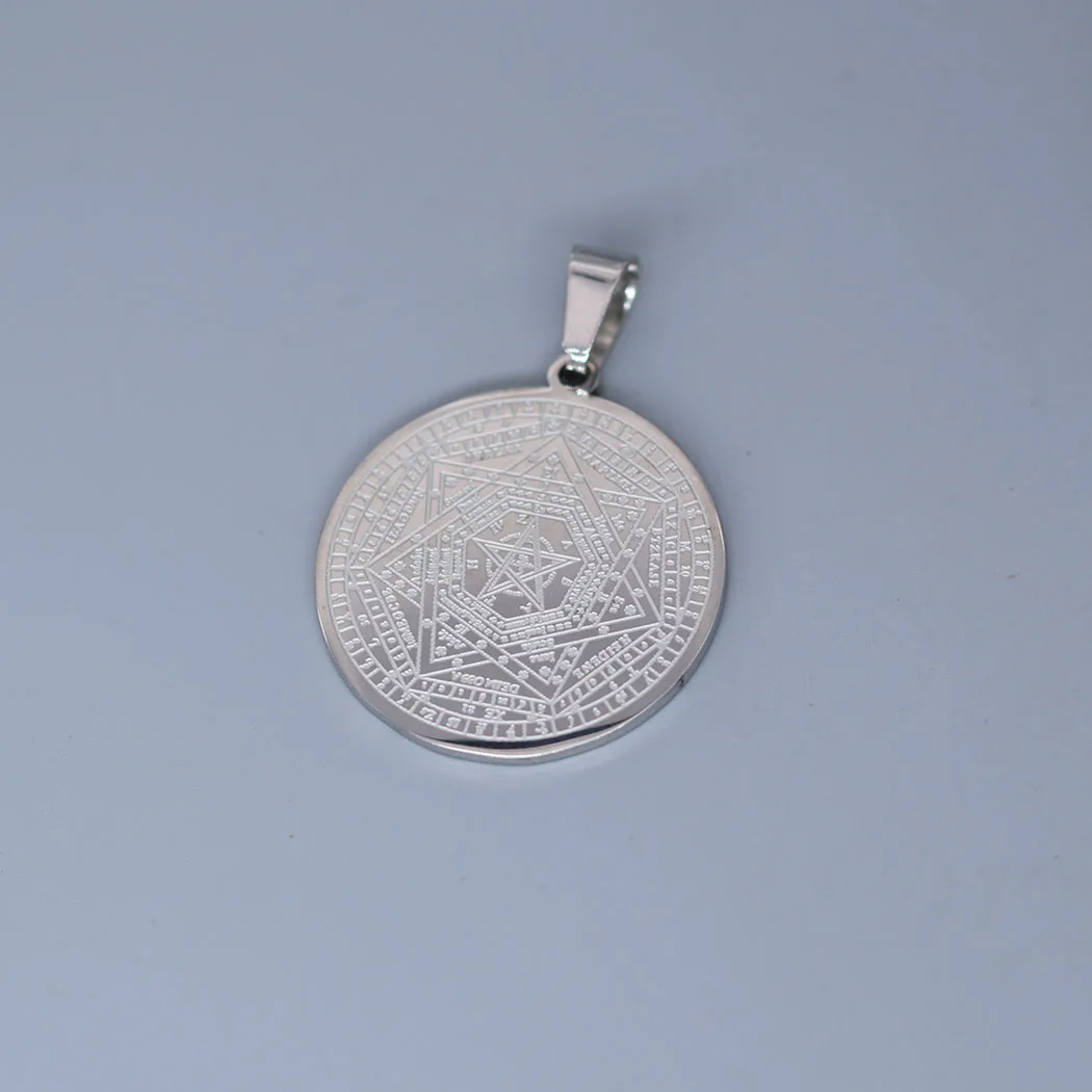 2pcs The Sigil of Ameth The Seal of The True God Sigillium Dei Emeth Charms Pendants for Jewelry Making Supplies Wholesale