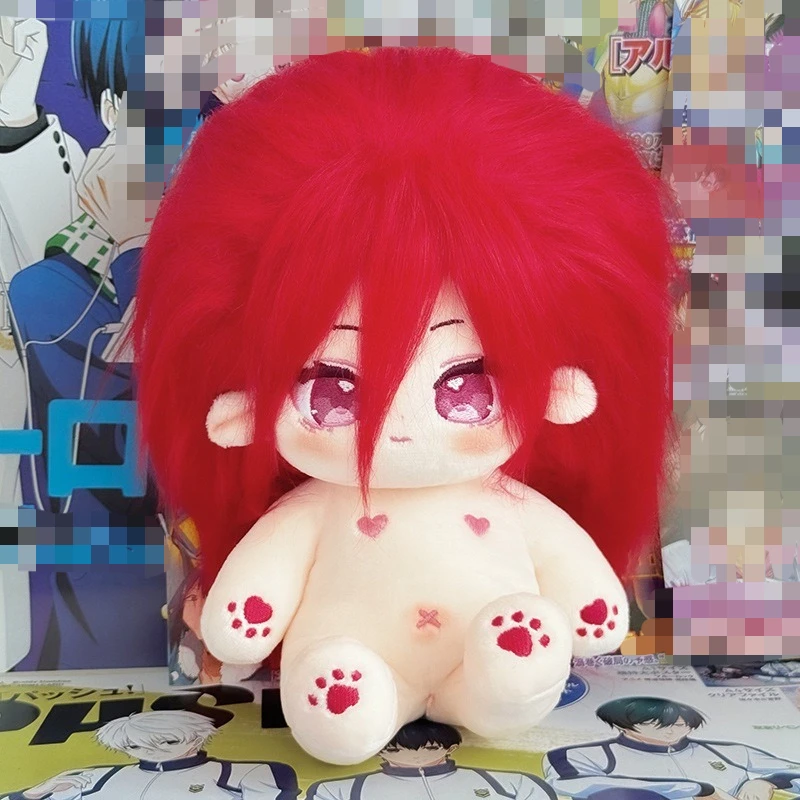 20CM Cute Blue Lock Anime Stuffed Cotton Toy Nagi Cartoon Periphery Kawaii Figure Character Plushie Toy Ornaments Gifts