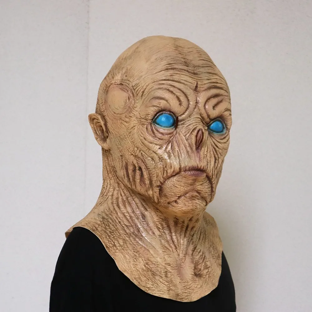 Latex Gruselige Halloween-Maske Vollkopfmaske Gruselige Cosplay-Requisiten Kostüm-Accessoire – Detail 1
