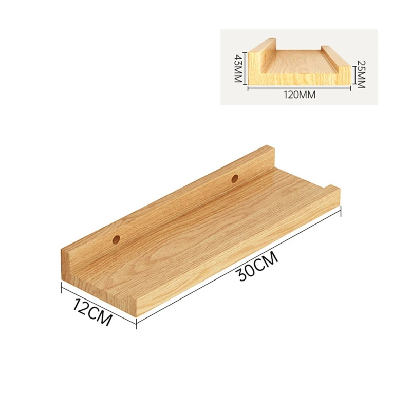 Estante de pared para el hogar, estante de pared de salón, tablero de palabras perforado, estante para libros, decoración de pared, estante pequeño de madera maciza