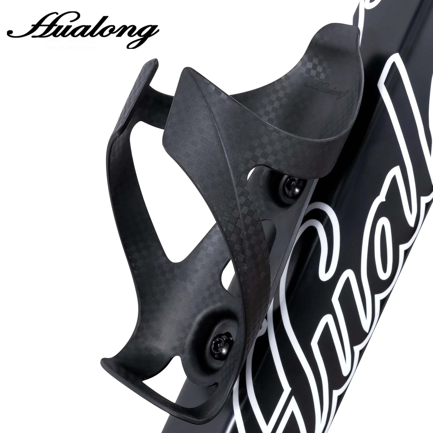 HUALONG Fahrrad-Flaschenhalter aus Nylon mit Carbonfaser – Flaschenhalterung für Rennräder, Mountainbikes und Gravelbikes – Getränkehalter – Detail 2