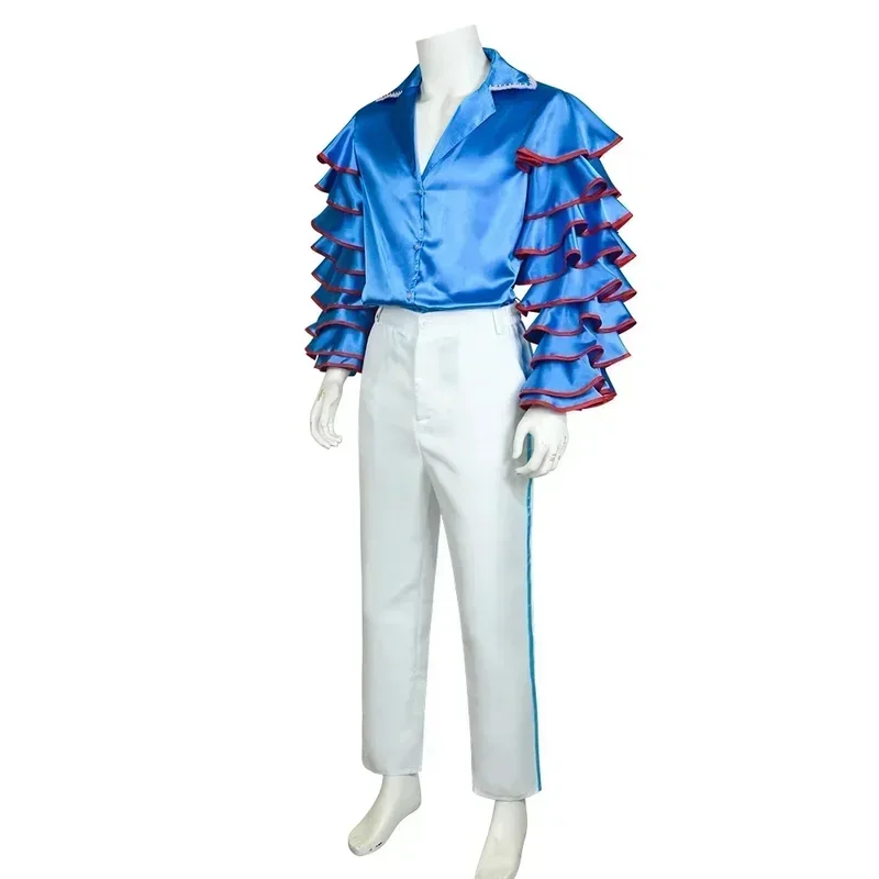 Film La Maschera Jim Carrey Costumi Cosplay Set Abito Giallo per Adulti Unisex Set Uniforme Costume da Festa di Carnevale di Halloween